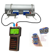 Handheld Clampon Ultrasonic Flow Meter For Waste Sea Water With Large Pipe Size